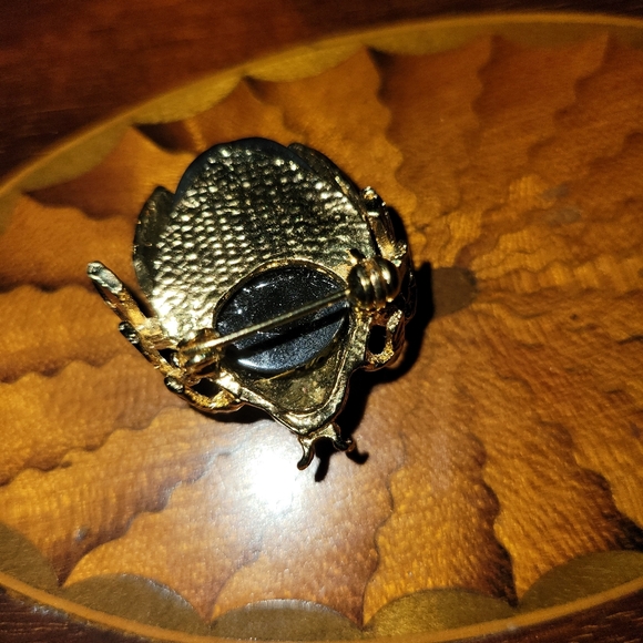 Vintage Ladybug Rhinestone Brooch - Picture 5 of 6